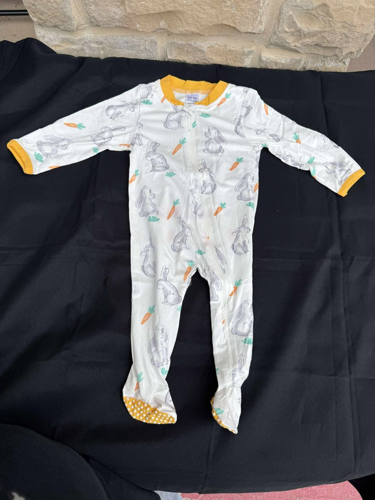 Baby Girls Easter Infant Footies Romper