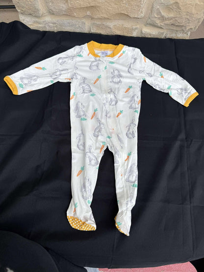 Baby Girls Easter Infant Footies Romper