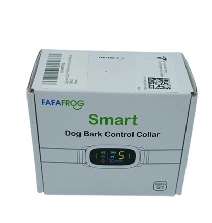 FAFAFROG Dog Bark Collar, Rechargeable Smart Collar, Barking Training S/M BLACK