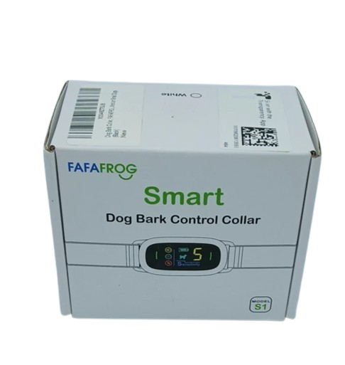 FAFAFROG Dog Bark Collar, Rechargeable Smart Collar, Barking Training S/M BLACK