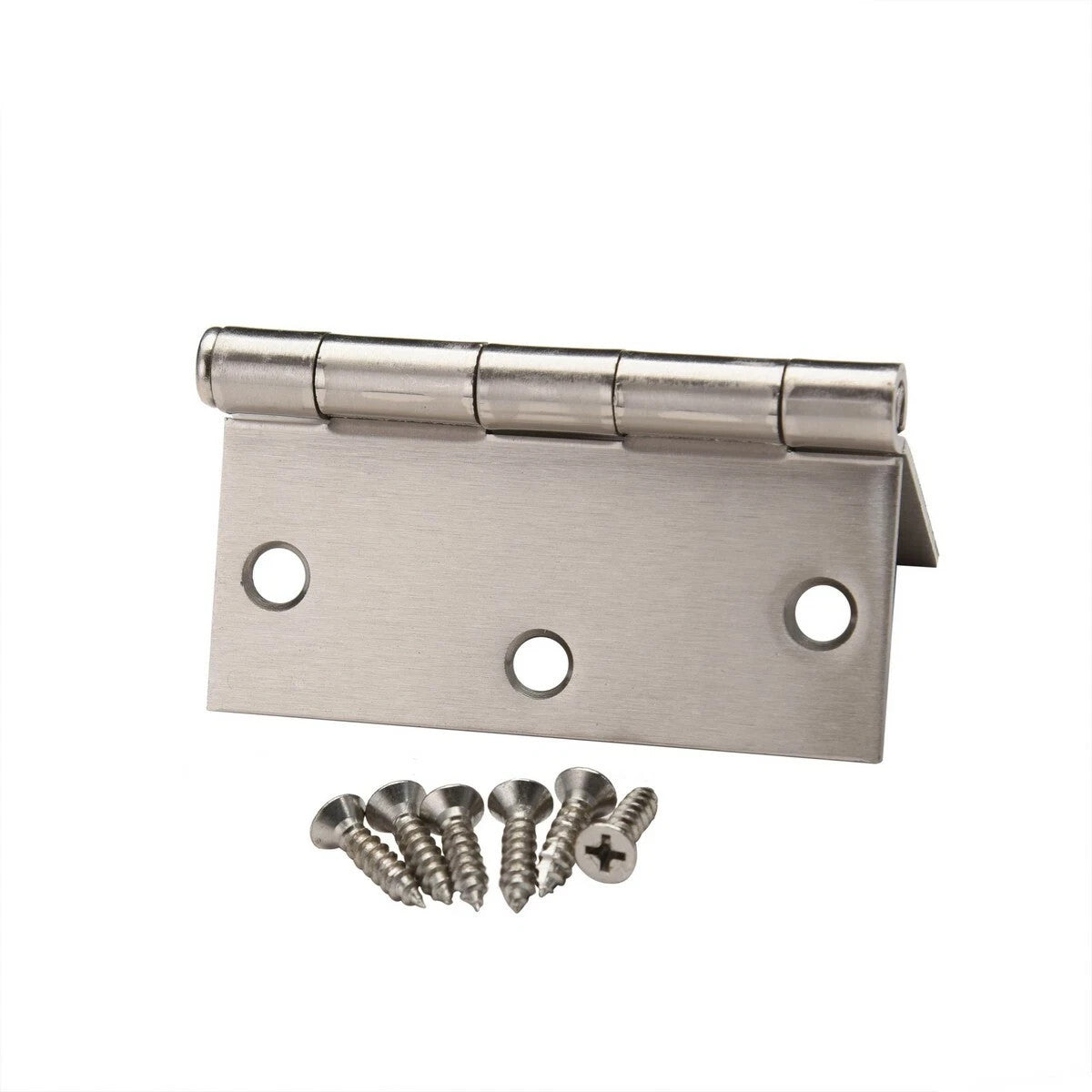 12 PCS Satin Nickel Steel Door Hinge 3.5" x 3.5" Square Edge Corner  61968 SN