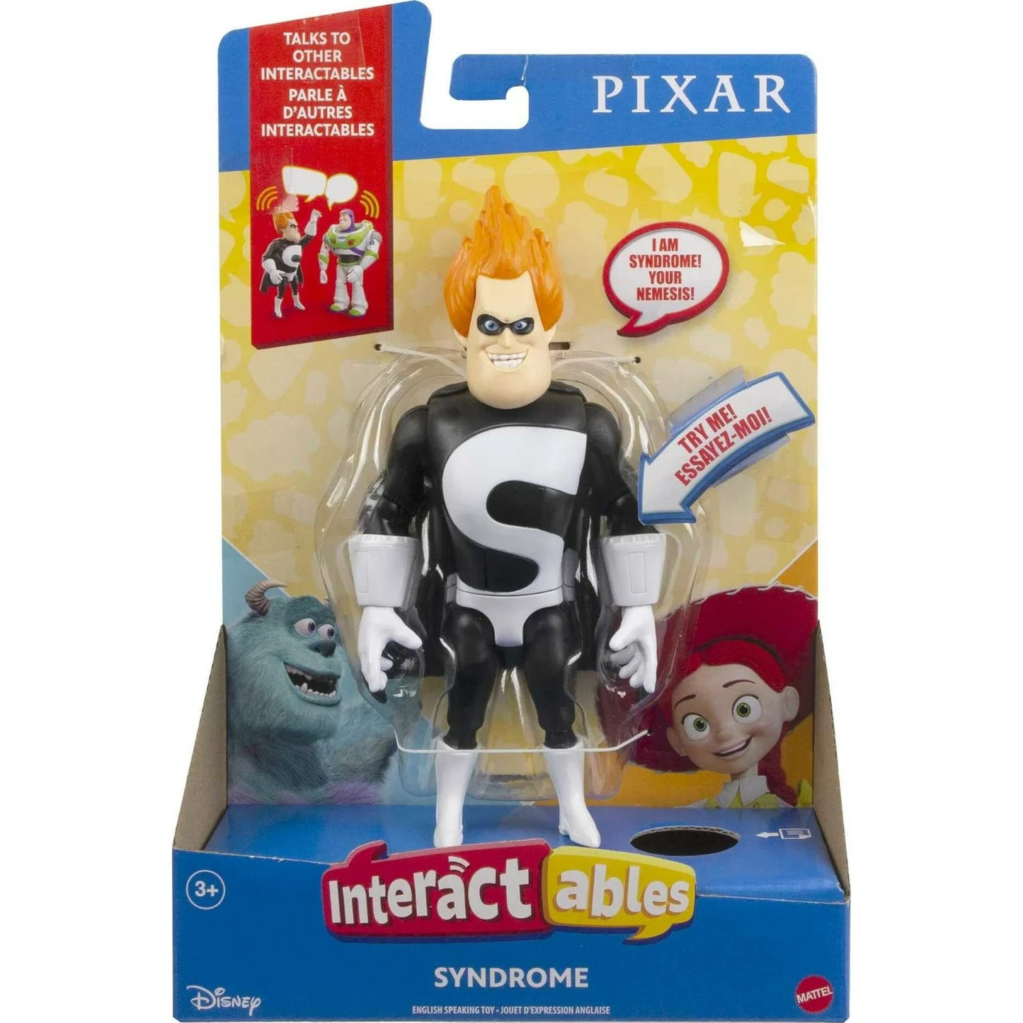 Interactables Disney Pixar 7" Syndrome Action Figure Interactable Talking Toy