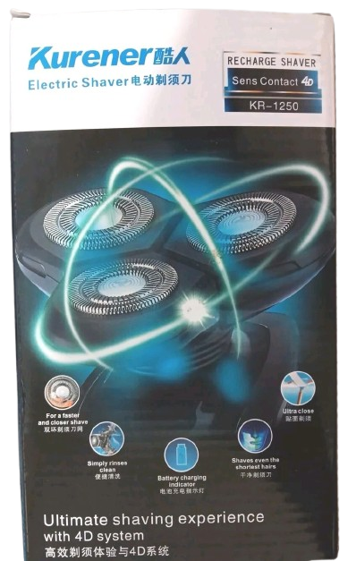 Kurener Electric Shaver Razor with 4D System KR-1250 Rechargeable