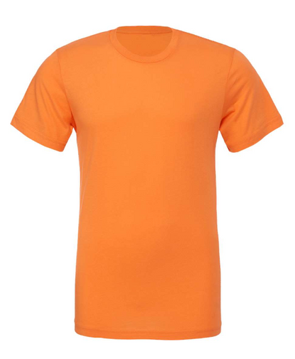 Bella + Canvas Burnt Orange Jersey Tee (3001) of Naughty Ghost for Halloween