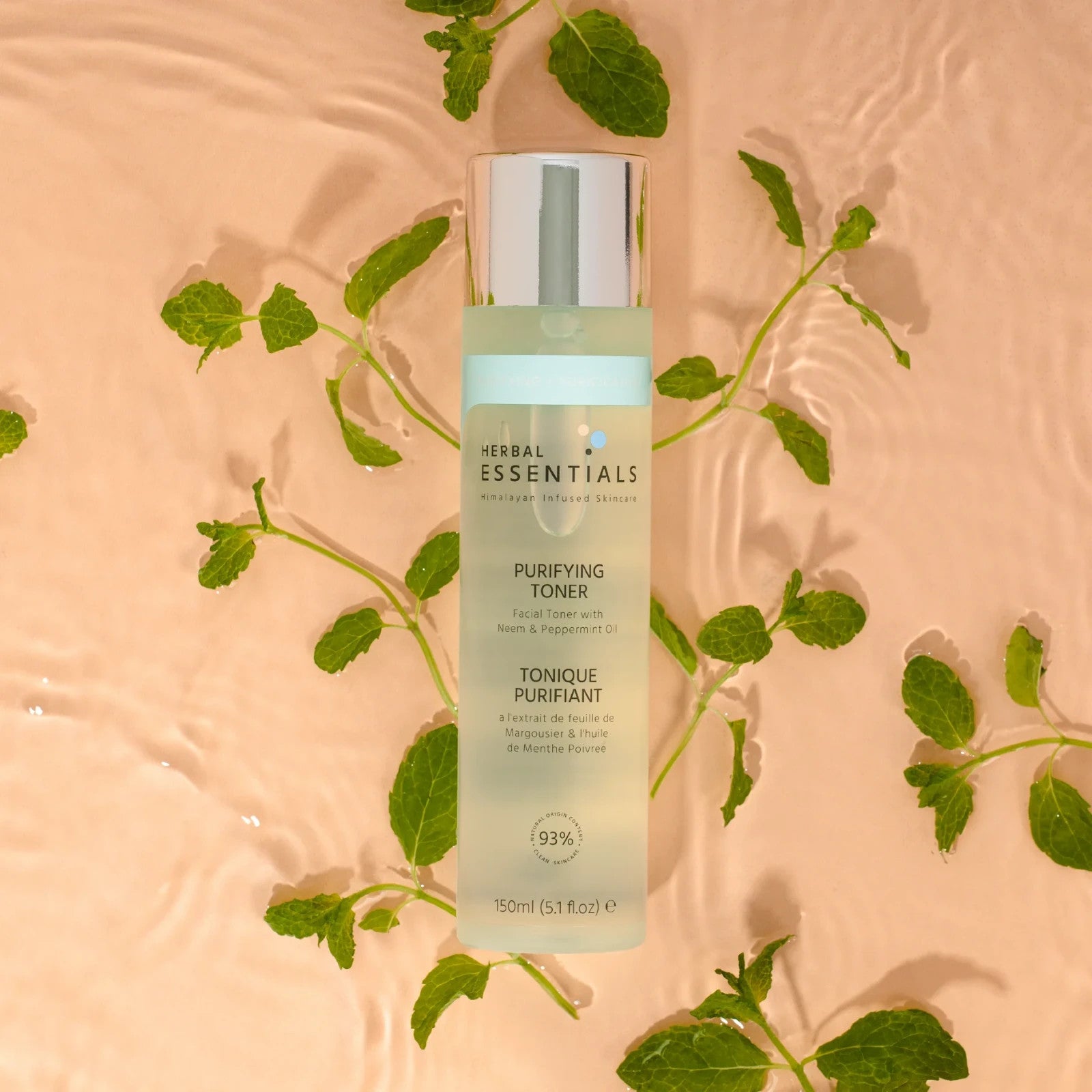 Herbal Essentials Purifying Toner with Neem & Peppermint Oil,  1 PK , 5.1 floz