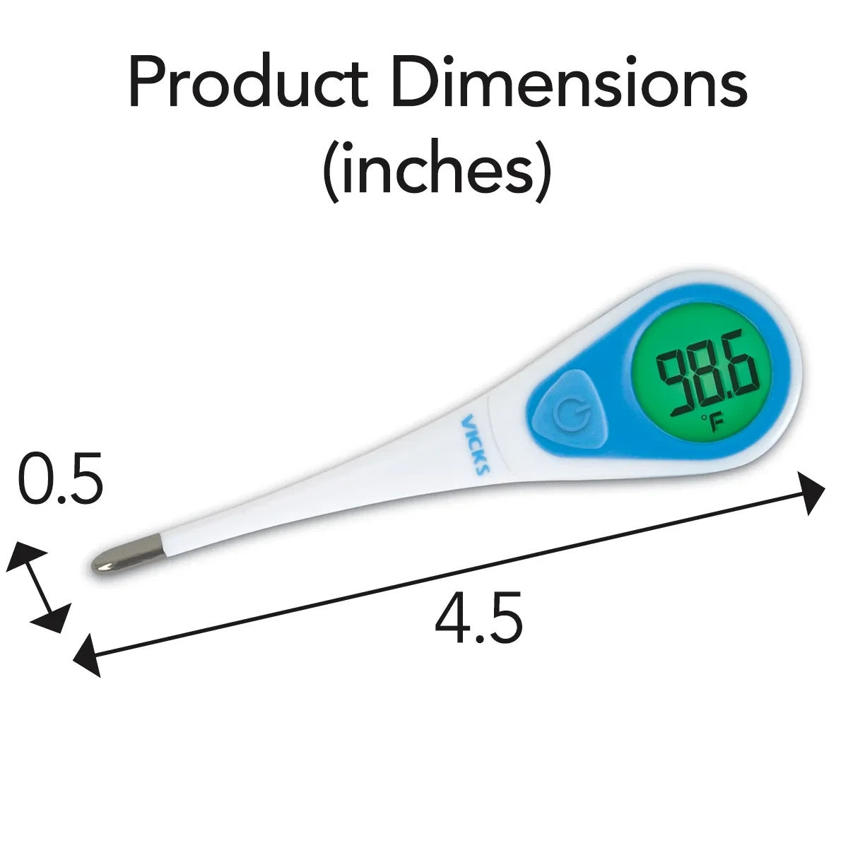 Vicks Speed-Read Digital Oral Thermometer, for Adults and Kids, V912USV5