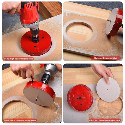 6 Inch Hole Saw - 152Mm HSS Bi-Metal Hole Cutter for Different Project