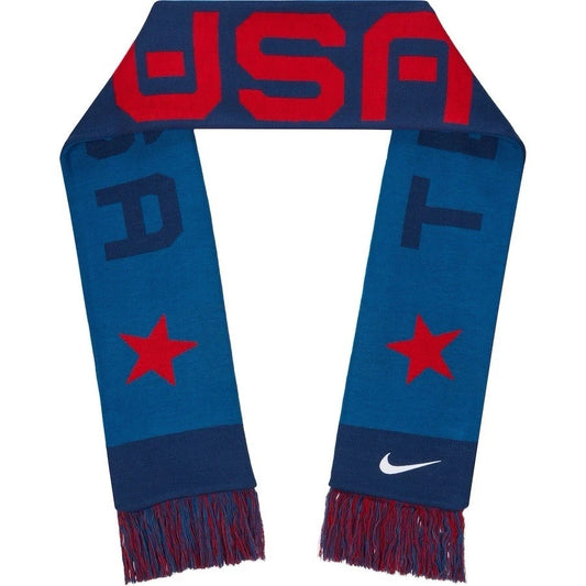 NWT Nike USA Soccer Scarf Red Blue Stars Official Licensed Fan Gear Unisex