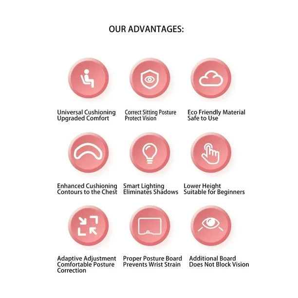 Posture Corrector for Kids Teens, Kid Sitting Posture Corrector with LED Light