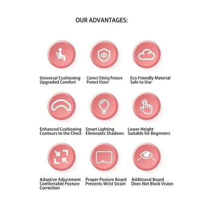 Posture Corrector for Kids Teens, Kid Sitting Posture Corrector with LED Light