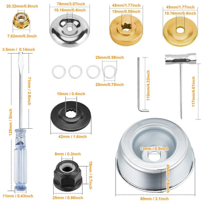 9" x 36 Teeth Weed Eater Blades and 3 Teeth Brush Cutter Blade with Adapter