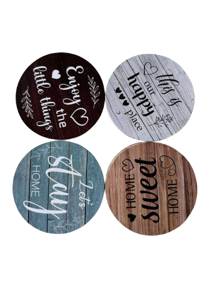 12 Pieces Housewarming Gifts Coasters for Drinks
