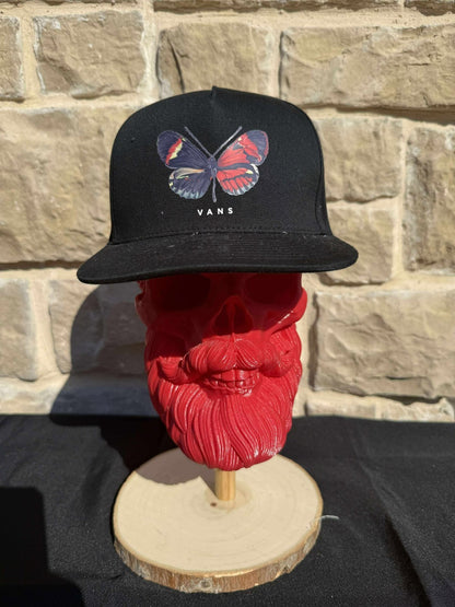 Vans Off The Wall “Butterfly Wings” Black Snapback Hat – Hip Hop Streetwear Cap