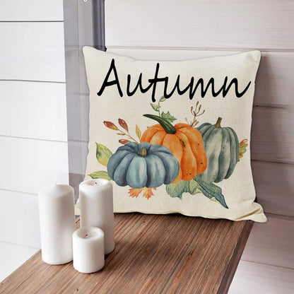 2 pack Fall Autumn Couch Throw Pillow Covers,  18x18, Thanksgiving, Seasonal