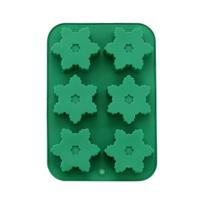 Christmas Silicone Mold for Baking, 4 Pack Santa Snowman Snowflake Gingerbread