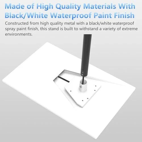 Starlink Gen 3 Mount Pipe Adapter, Starlink V3 Mount Plate Roof Mount, Black