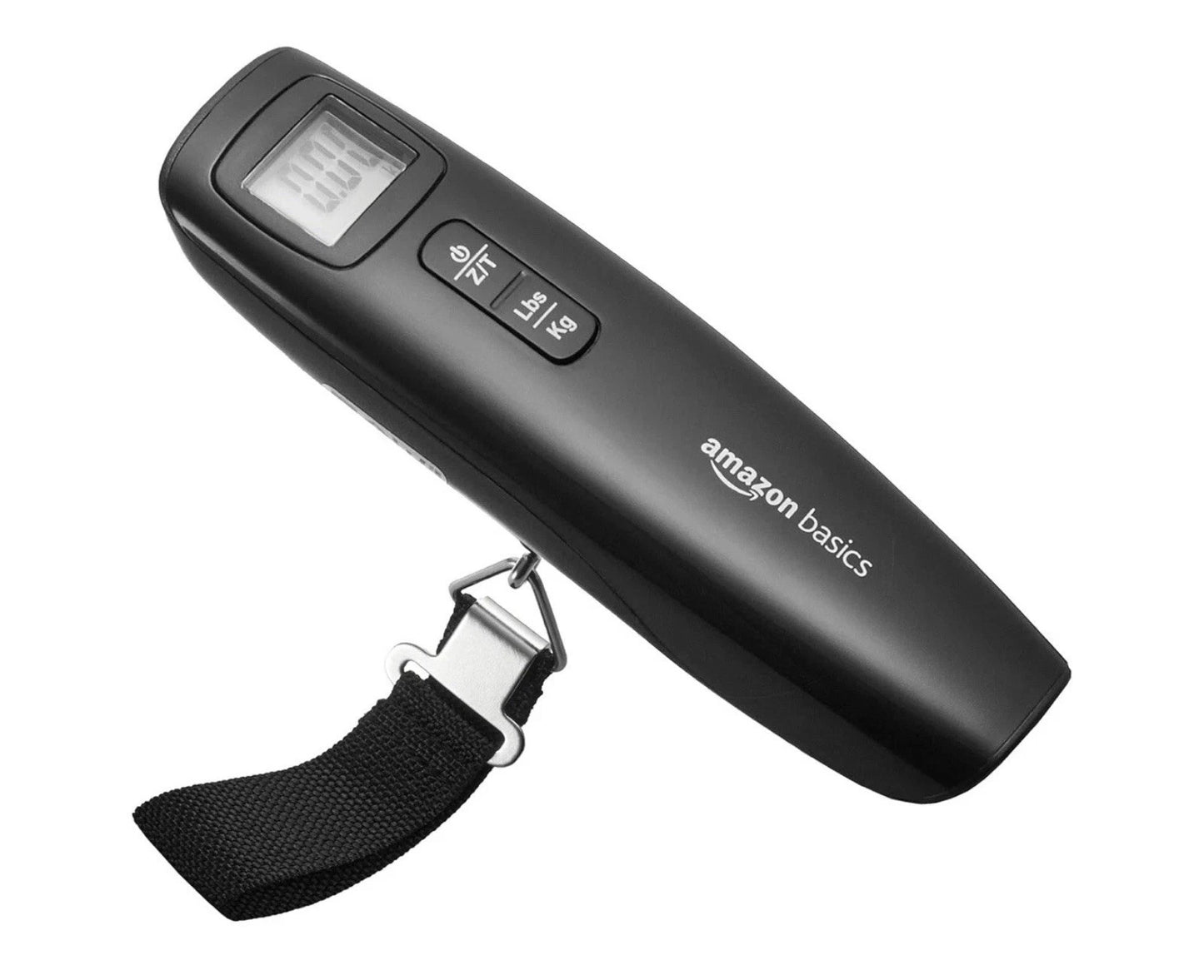 Amazon Basics Portable Digital Luggage Weight Scale for Travel, One Size, Black