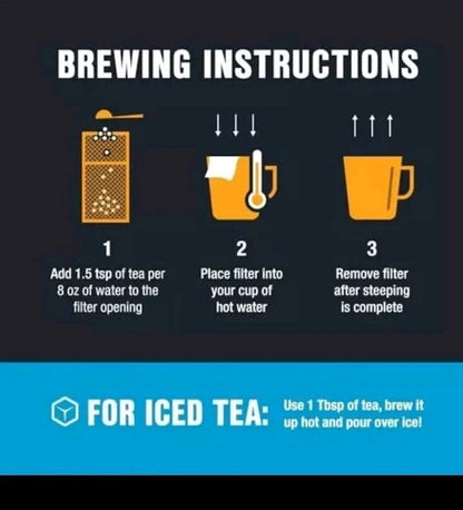 Loose Leaf Tea Filters Tiesta Tea  100 Count Empty Tea Bags per box