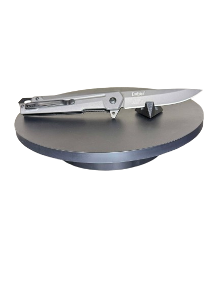 ElitEdge 10A122GY Satin Assist Open Linerlock Knife Gray