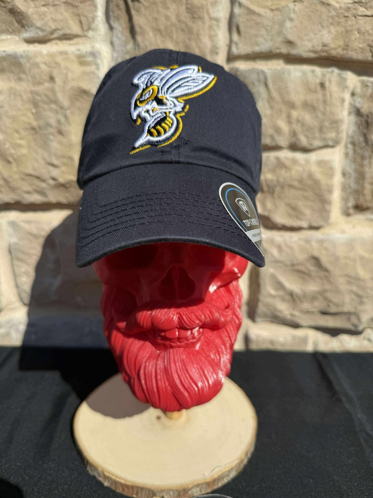 Georgia Tech Yellow Jackets Hat Cap Black Buzz Logo Strapback NCAA New NWOT