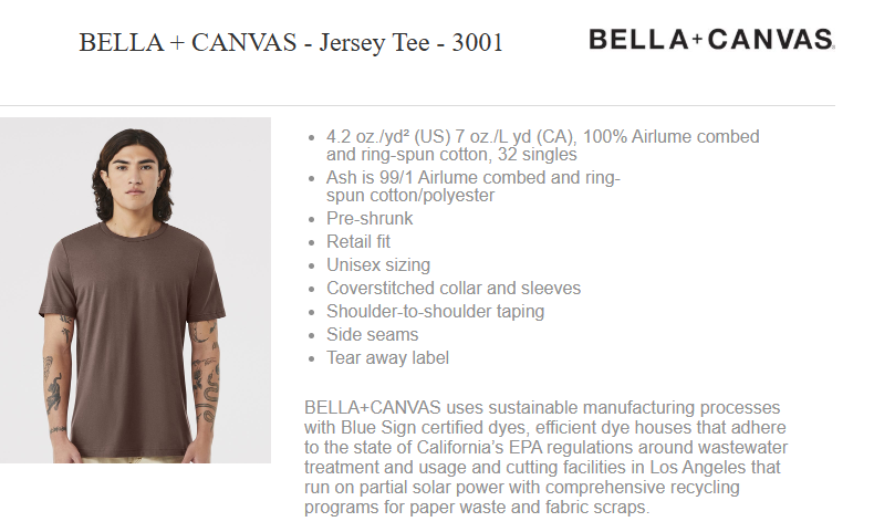 Bella + Canvas Burnt Orange Jersey Tee (3001) of Naughty Ghost for Halloween