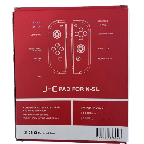 J-C PAD Left & Right JoyCons For Nintendo Switch Controllers -Pokemon