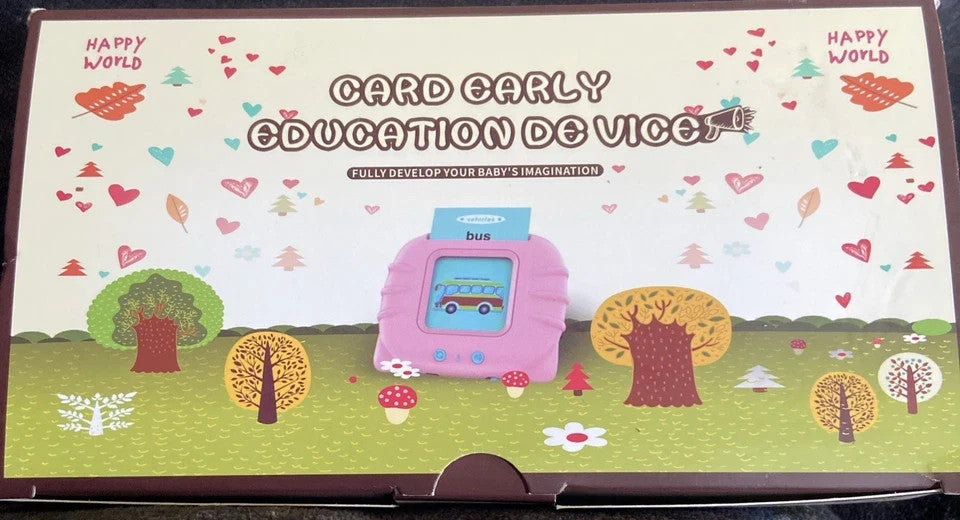 Happy World Card Early Education Device “Pink” Fully Develop Baby’s Imagination