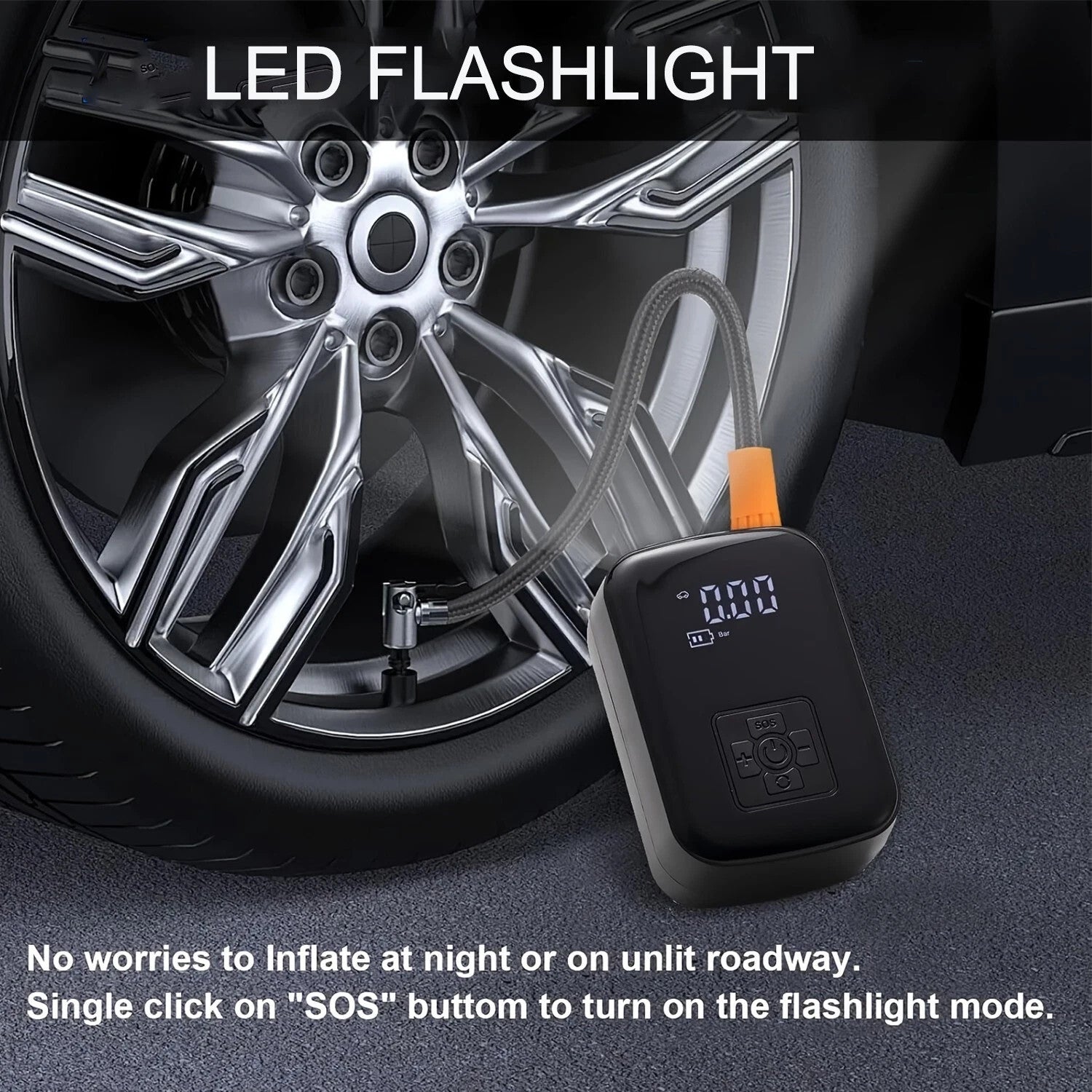 12V 150 PSI Digital Tire Inflator Car Air Pump Compressor Electric Portable Auto