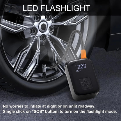 12V 150 PSI Digital Tire Inflator Car Air Pump Compressor Electric Portable Auto