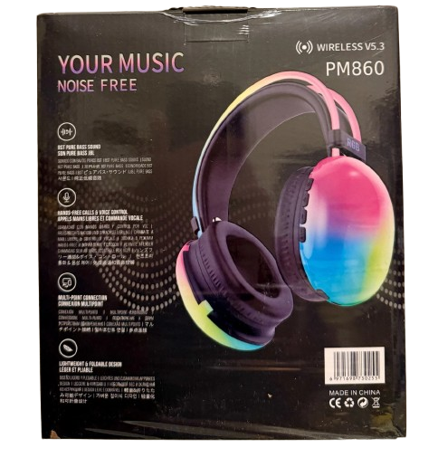 Factory Sealed Active Noise Cancelling Bluetooth Headphones PM860 Over-Ear