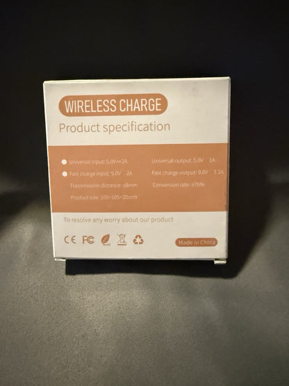 Qi Standard Fast Wireless Charging Pad Black Charger Universal