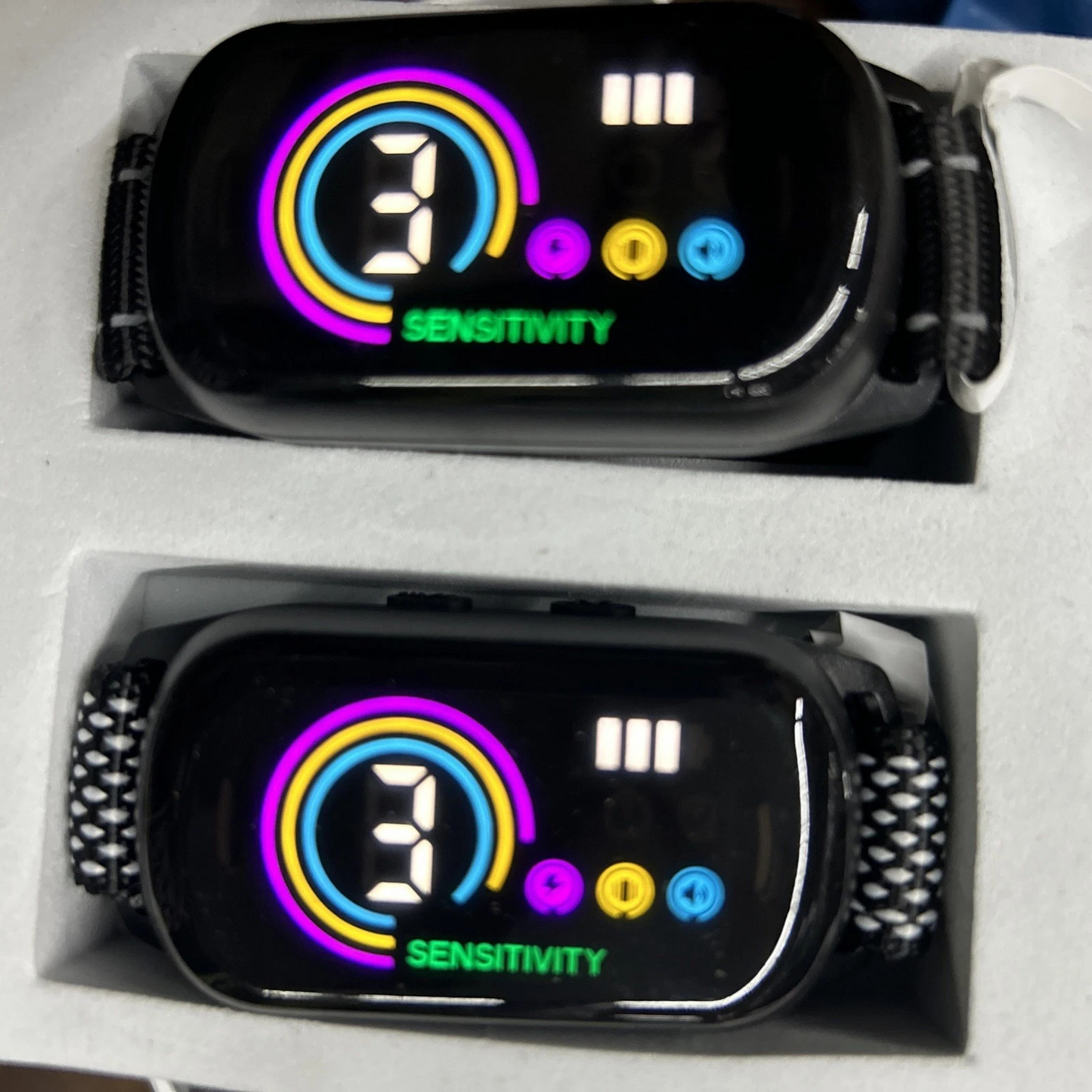 New 2 pack Dog Bark Control Collar PL40 - Black