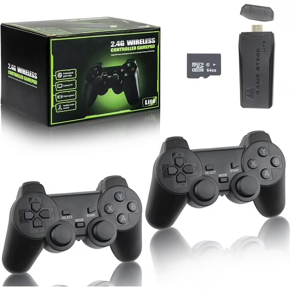 New 2.4G Wireless Controller Gamepad 4K Ultra HD Retro Game Stick