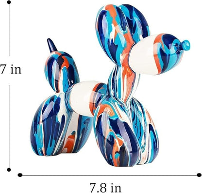 Balloon Dog Animal Art Sculpture, Abstract Balloon Sculpture, Graffiti Balloon