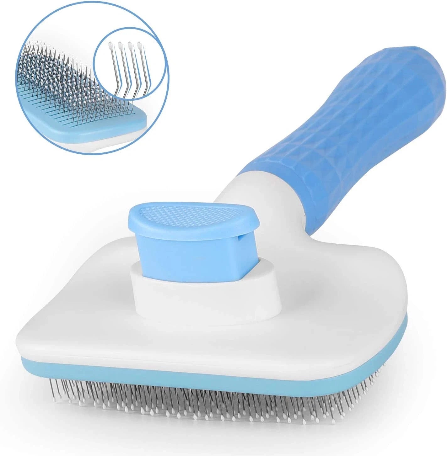 Atlamia Self Cleaning Slicker Brush for Cat or Dog, Shedding or Grooming