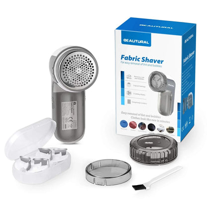 BEAUTURAL Fabric Shaver, Remove Lint and bobbles, cordless, rechargeable
