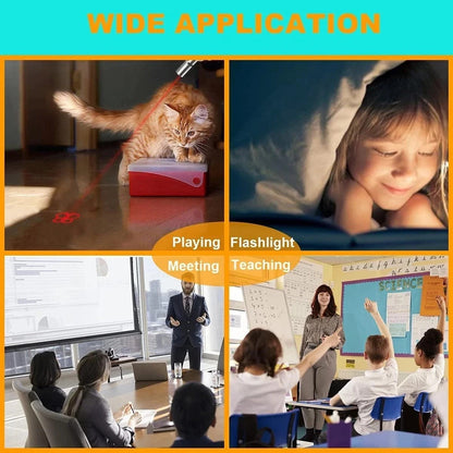 Laser Cat Pointer 5 pattern, usb charging, rechargeable