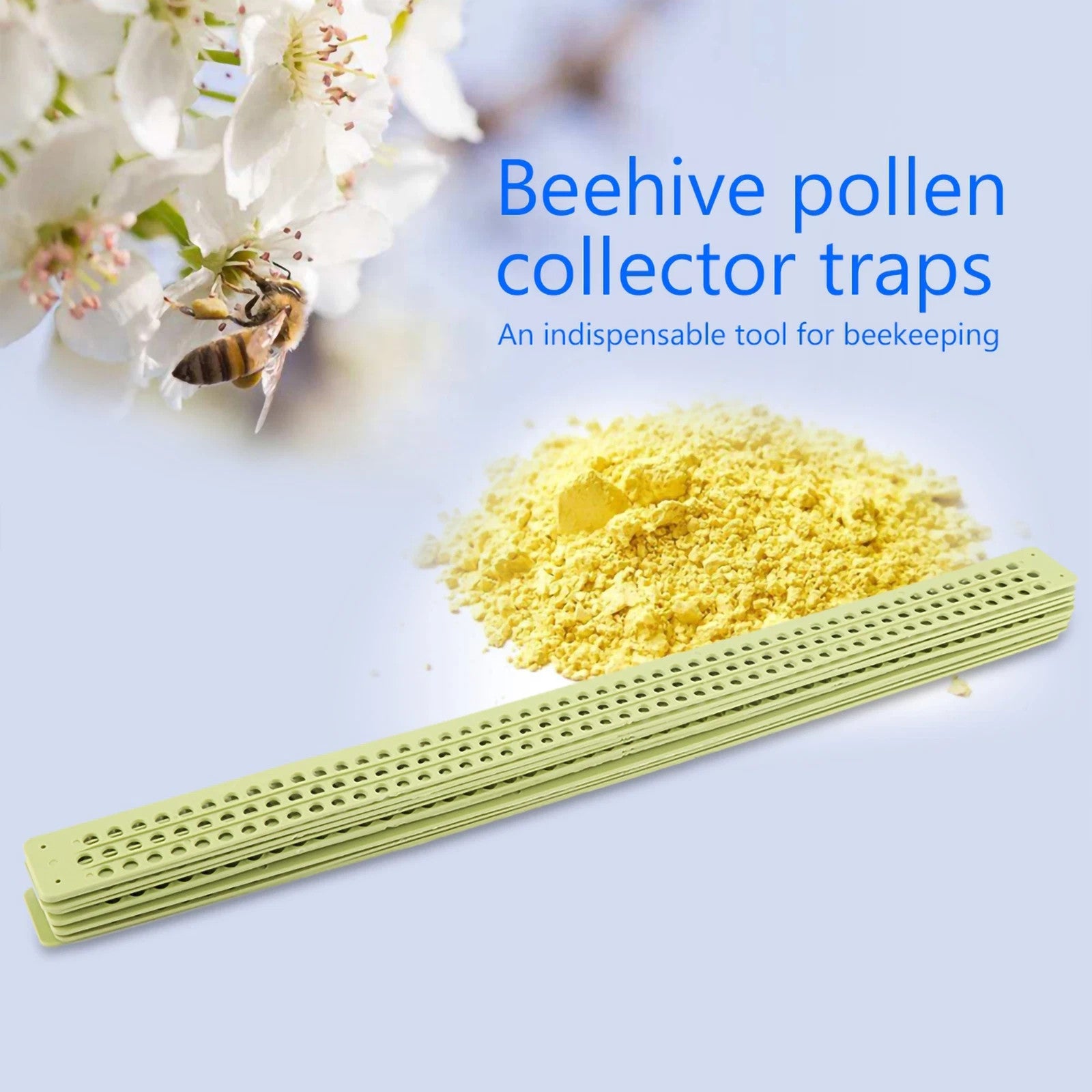 New 10Pcs Beehive Plastic Pollen Collector Traps for Beekeeping