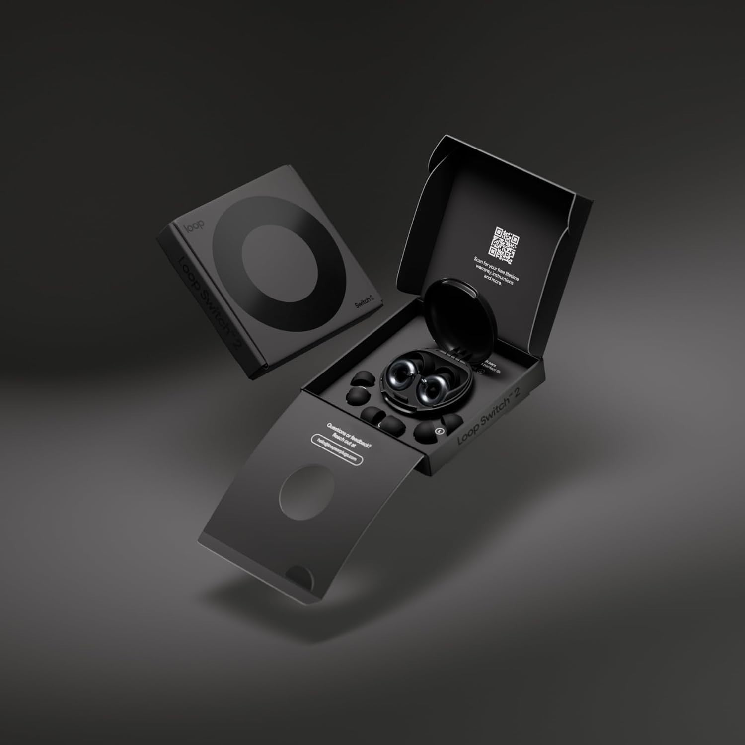 Loop Switch 2 Earplugs Multi-Mode Noise Reducing Adjustable Passive Black