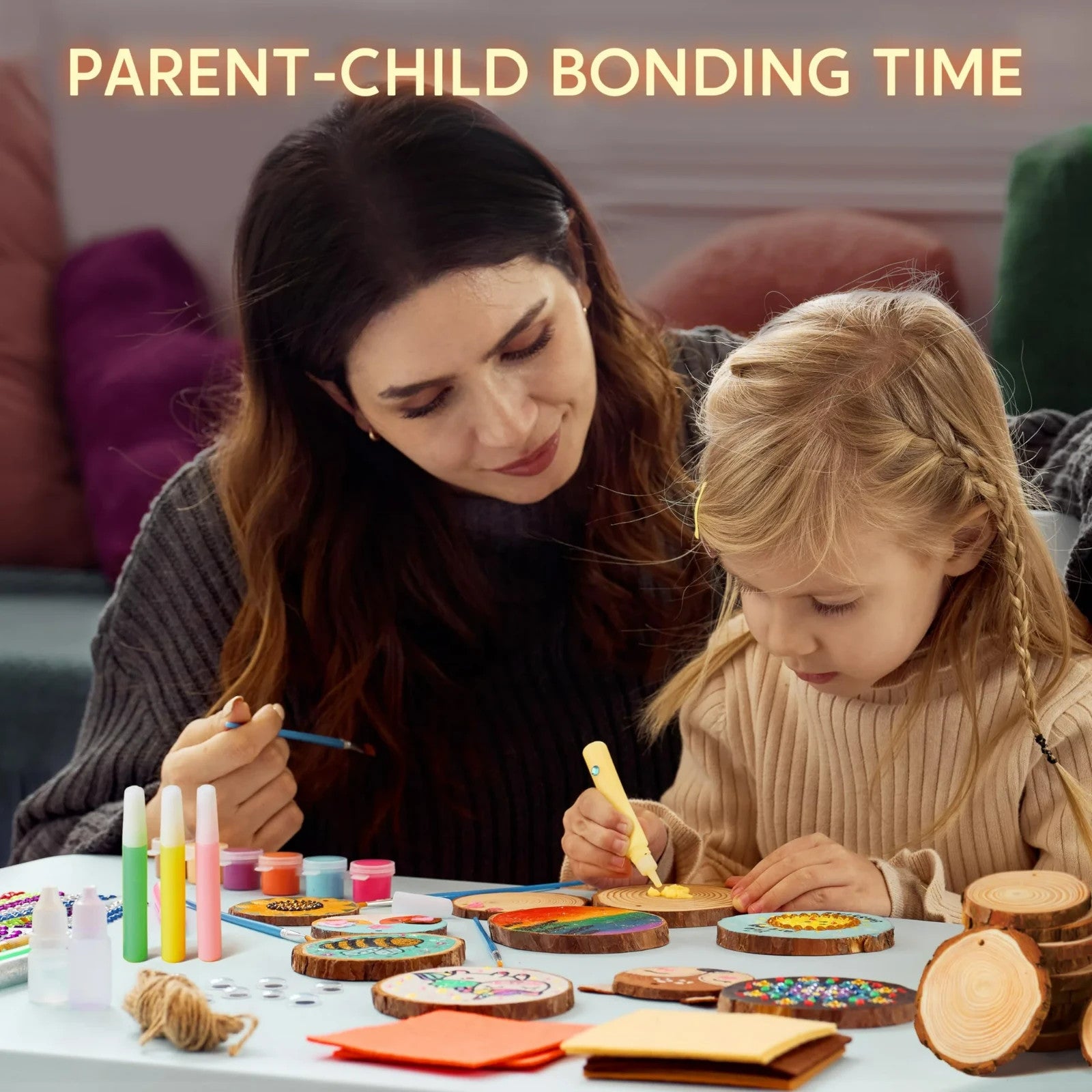 Glow In The Dark Wood Painting for Kids (Craft and Activity Set)